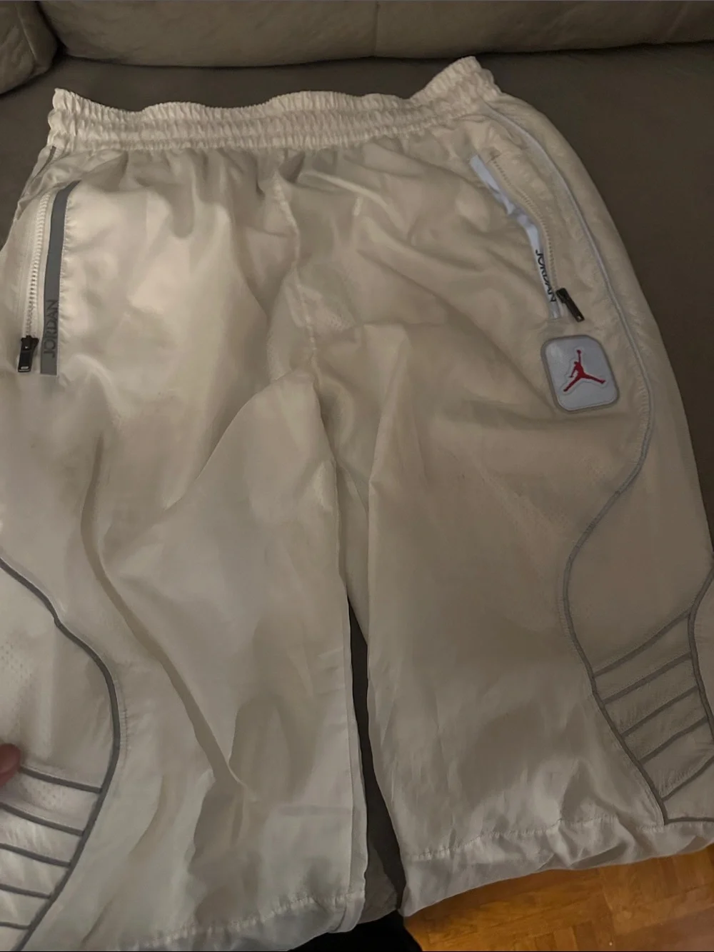 Jordan men's White Track Jacket and Jogger Set vintage